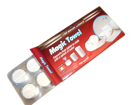 Non-сплетенные Spunlace белые миниые обжатые ПК пакета пробки полотенца или пакета 8 конфеты